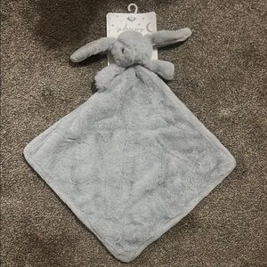 Gray Plush Stuffed Animal Security Blanket